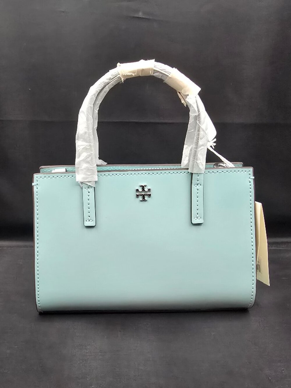 Tory Burch Blake Patent Mini Tote Angel Blue